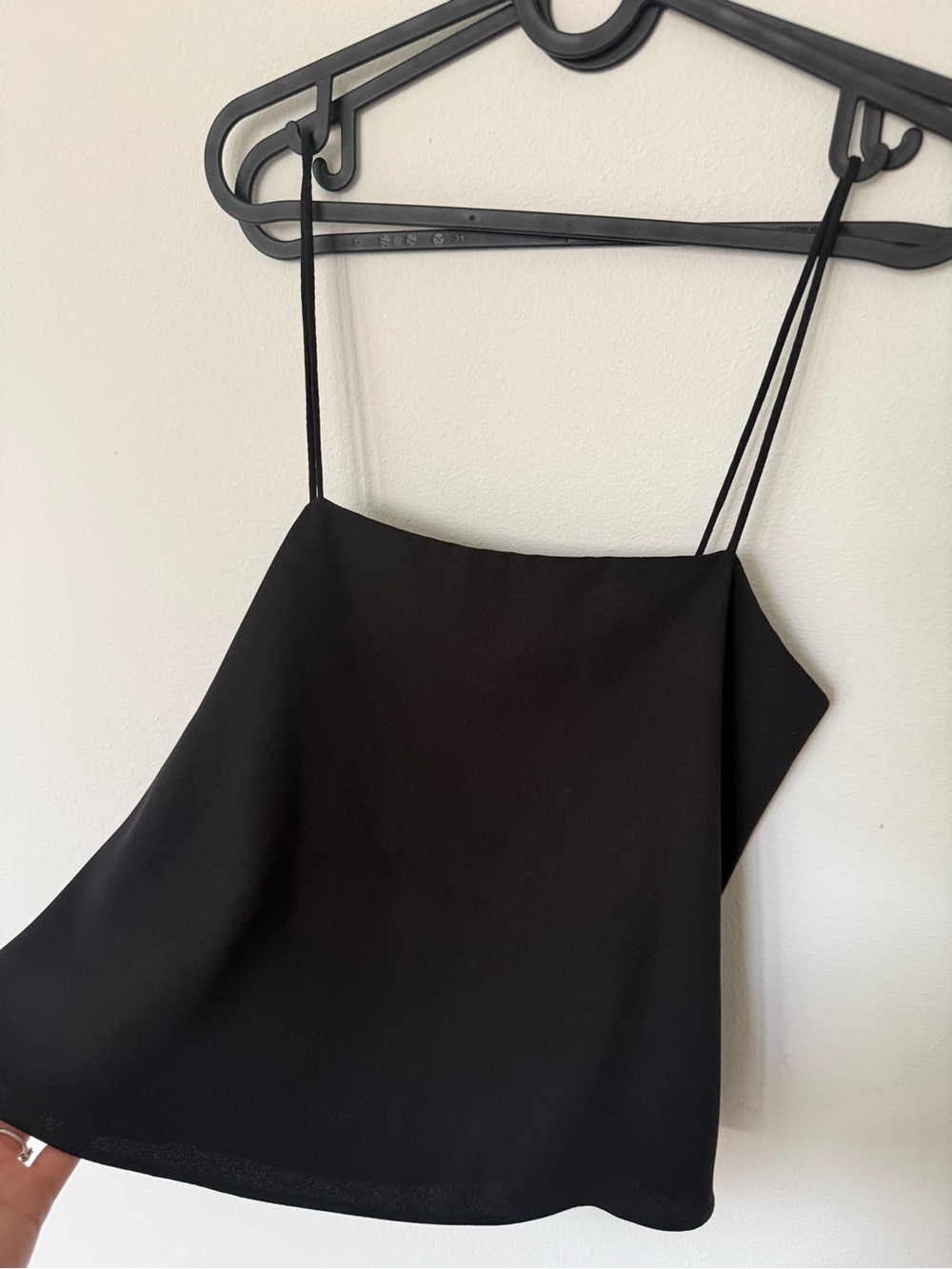 Club Monaco Black Spaghetti-strap Cami